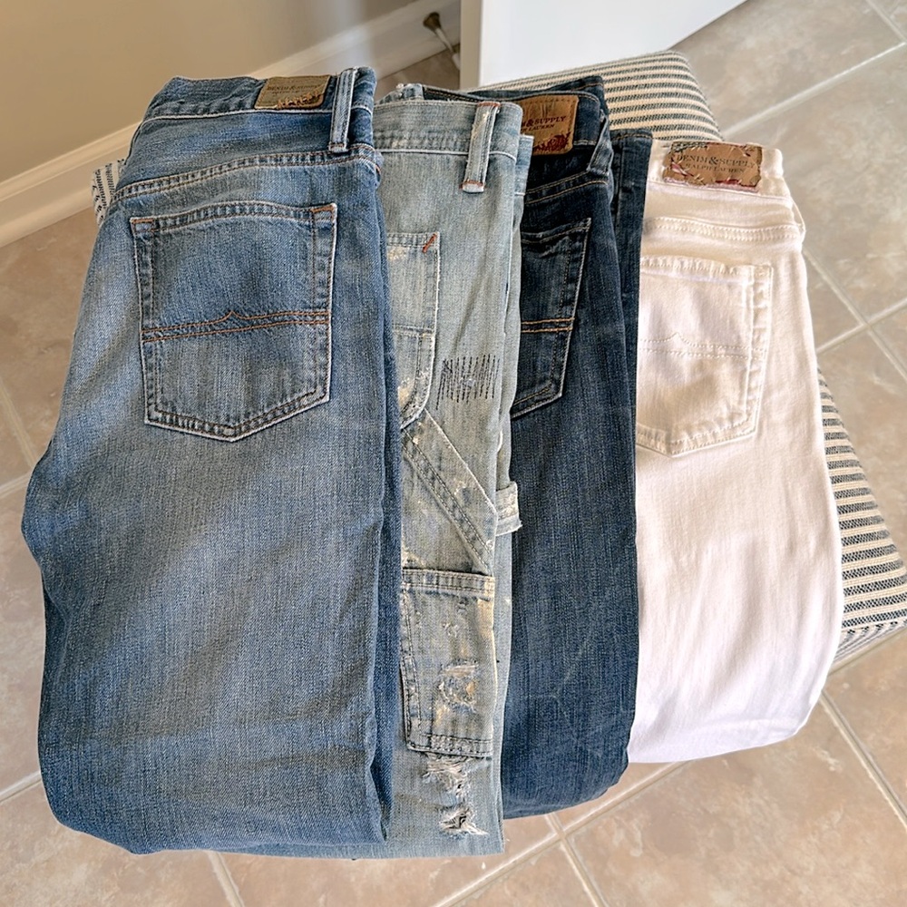 Denim and Supply Ralph Lauren 4 pairs of denim